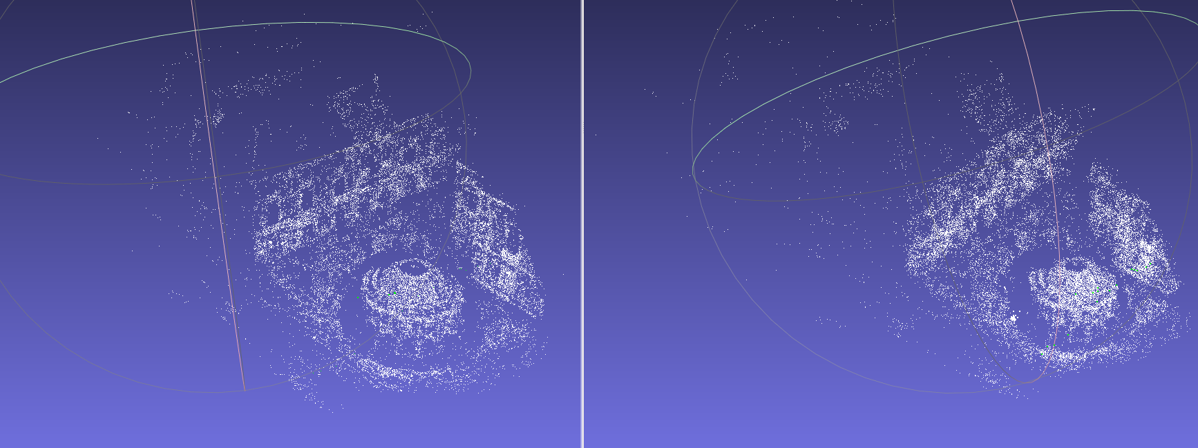 Bundle adjustment reconstruction